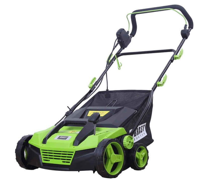 Scarificateur Électrique Scheppach SC38 1600W – 38 Cm, Bac 45L, Hauteur Réglable -12/+6 Mm, 2-en-1