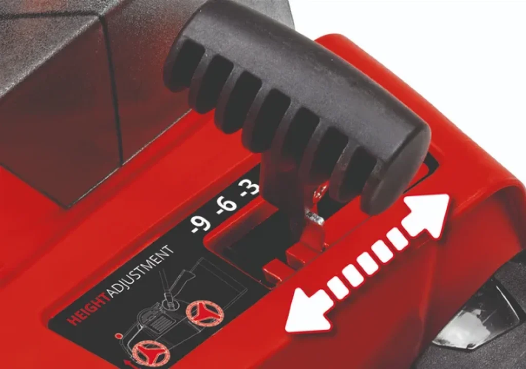 Levier du réglage de la profondeur de travail.