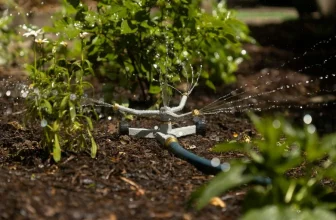 Arrosage du jardin en été.